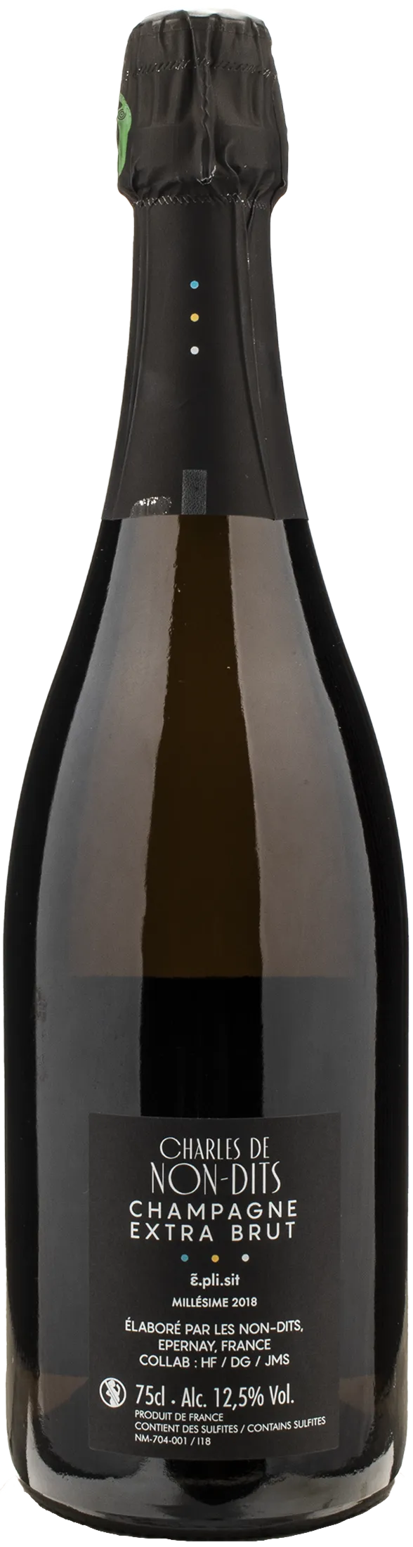 Charles De Non-Dits Champagne  Extra Brut  2018