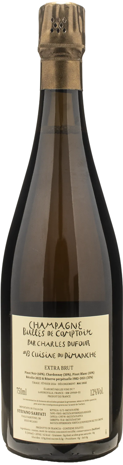 Charles Dufour Champagne Bulles de Comptoir 13 Extra Brut