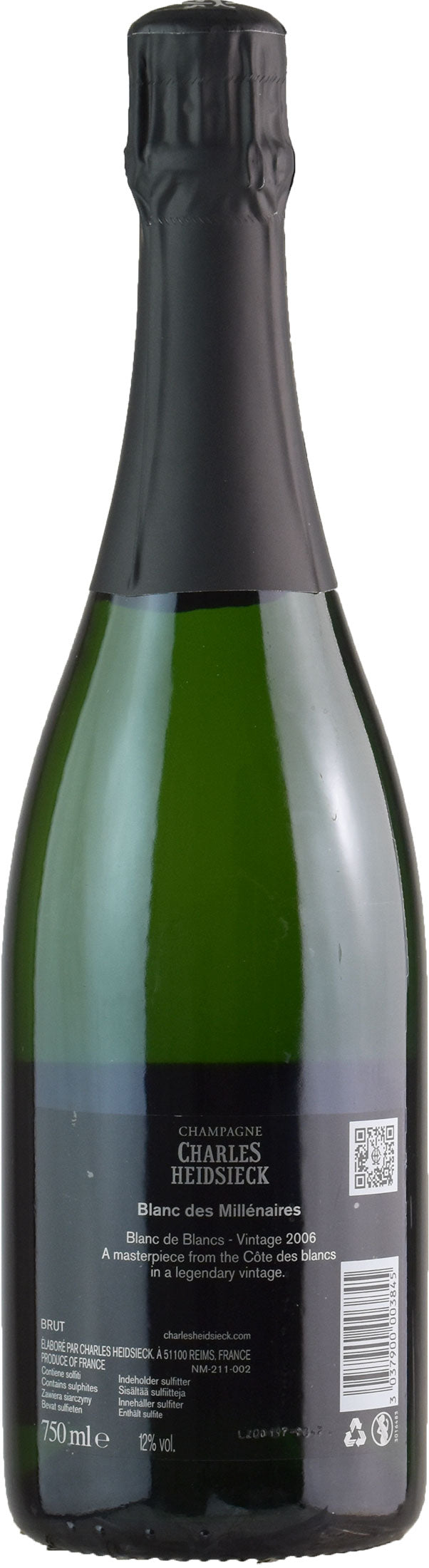 Charles Heidsieck Champagne Blanc de Millenaires 2006