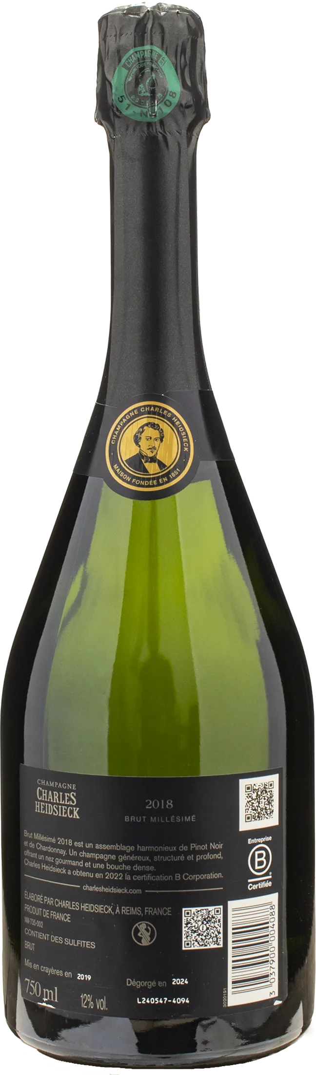 Charles Heidsieck Champagne Brut Millesime 2018