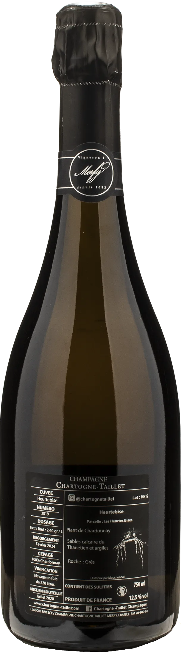 Chartogne Taillet Champagne Blanc de Blancs Extra Brut Heurtebise 2019