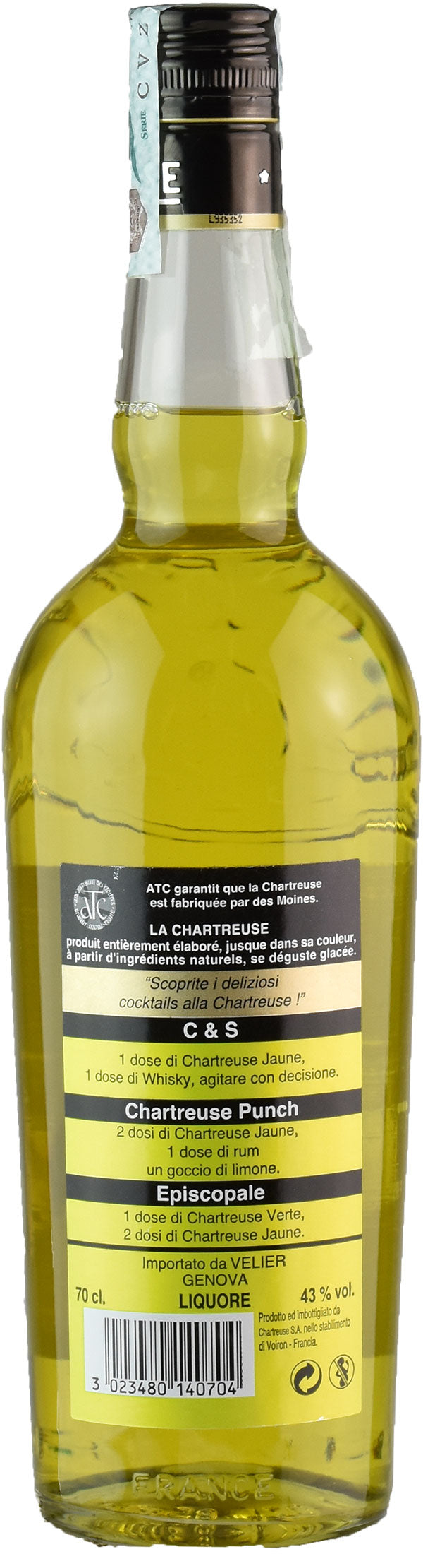 Chartreuse Jaune herbal liqueur 70cl 43% France | XtraWine