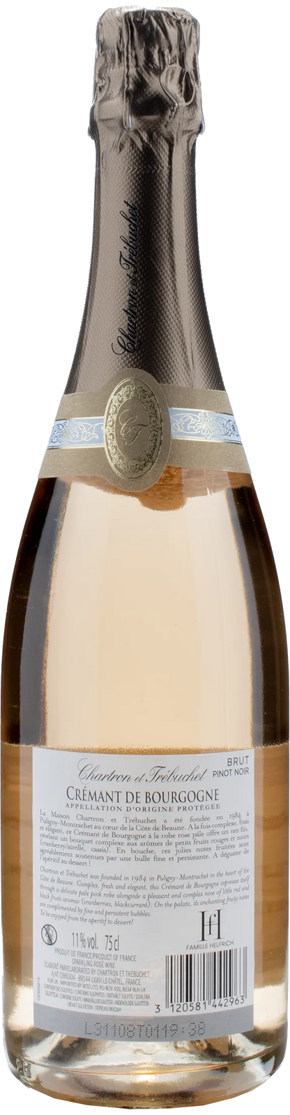 Chartron et Trebuchet Cremant de Bourgogne Pinot Noir Brut Rosè 2022