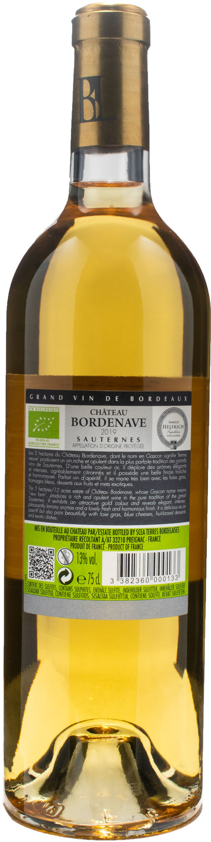 Chateau Bordenave Sauternes 2019