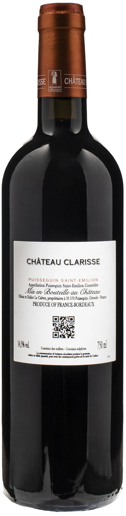 Chateau Clarisse Puisseguin Saint Emilion 2018