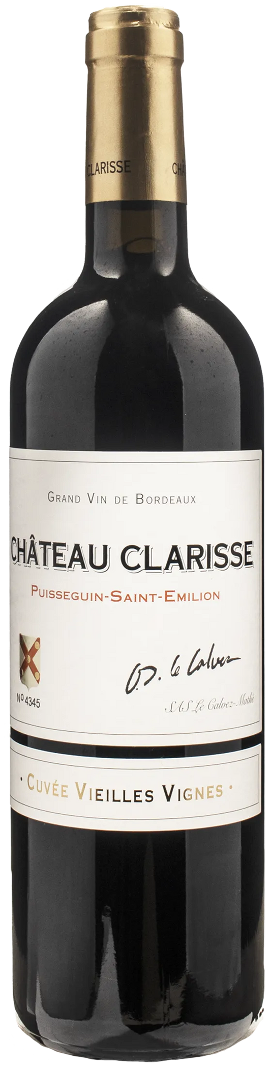 Chateau Clarisse Puisseguin Saint Emilion Vieilles Vignes 2018