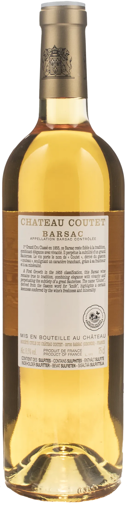 Chateau Coutet Barsac 1er Grand Cru Classe 2020