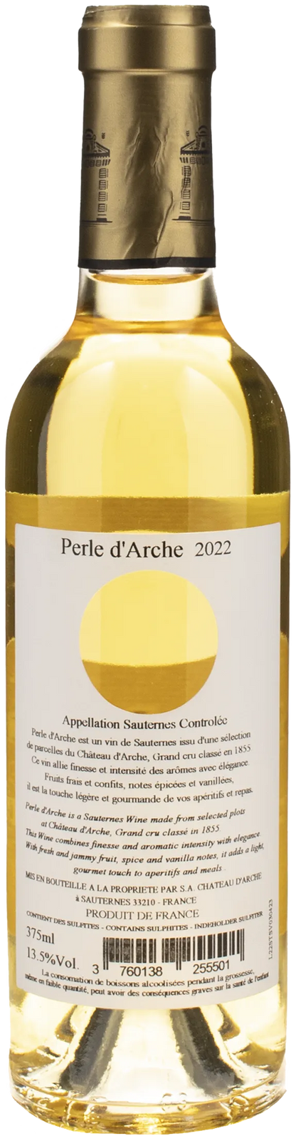Chateau d'Arche Perle d'Arche Sauternes 0,375L 2022