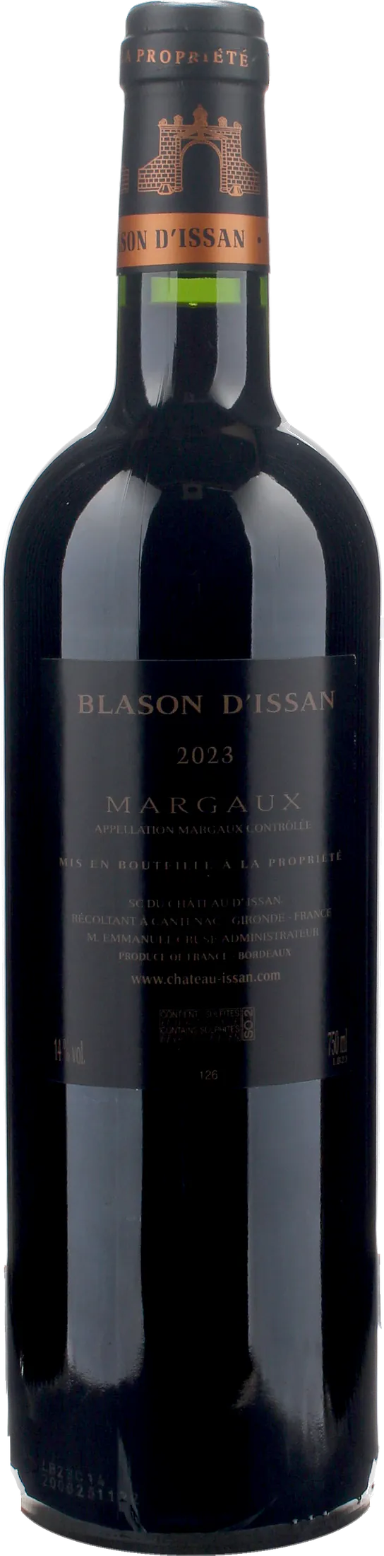 Chateau d'Issan Blason d'Issan Margaux 2023
