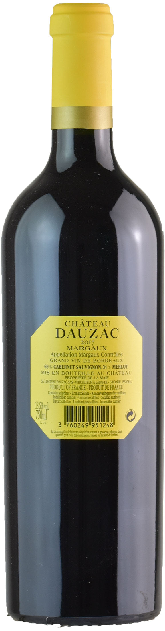 Chateau Dauzac Margaux Rouge 2017