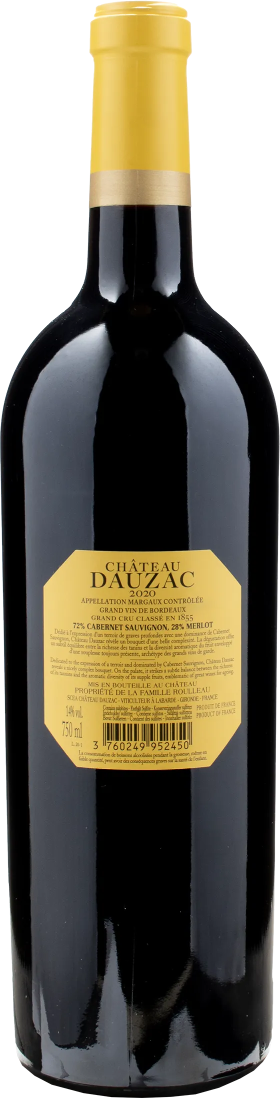 Chateau Dauzac Margaux Rouge 2020