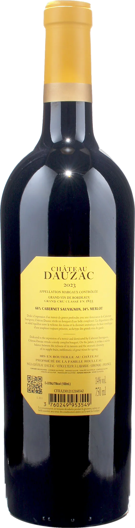 Chateau Dauzac Margaux Rouge 2023