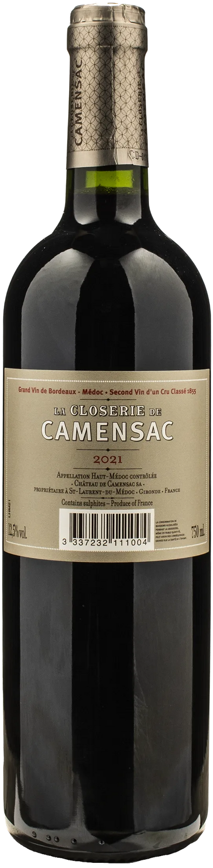 Chateau de Camensac La Closerie de Camensac Haut Medoc 2021