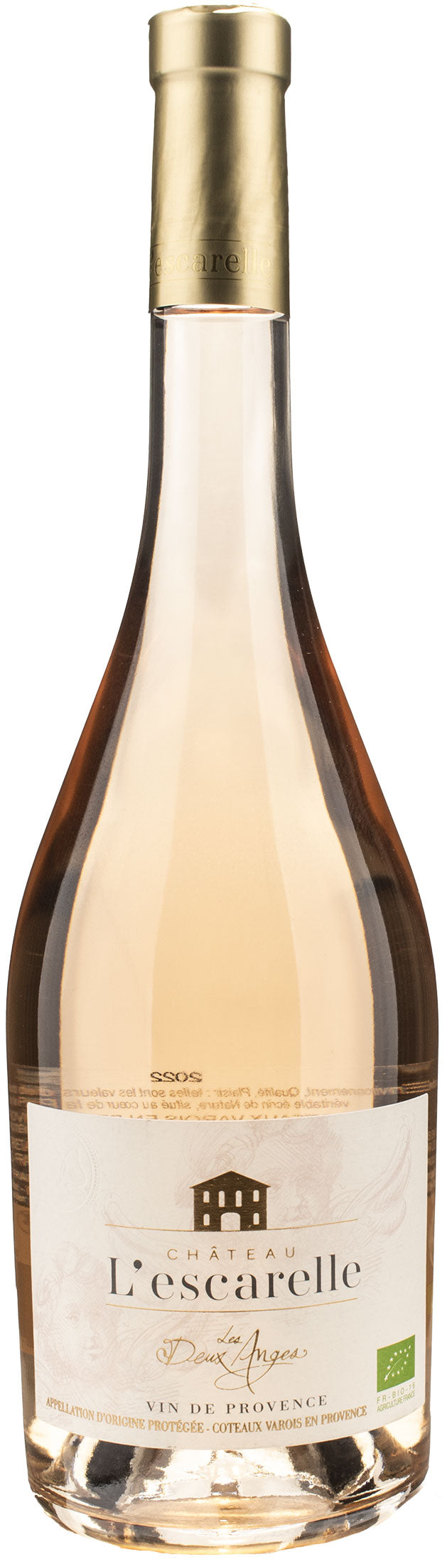 Chateau de l'Escarelle Coteaux de Provence Rosé Les Deux Anges Bio 2022