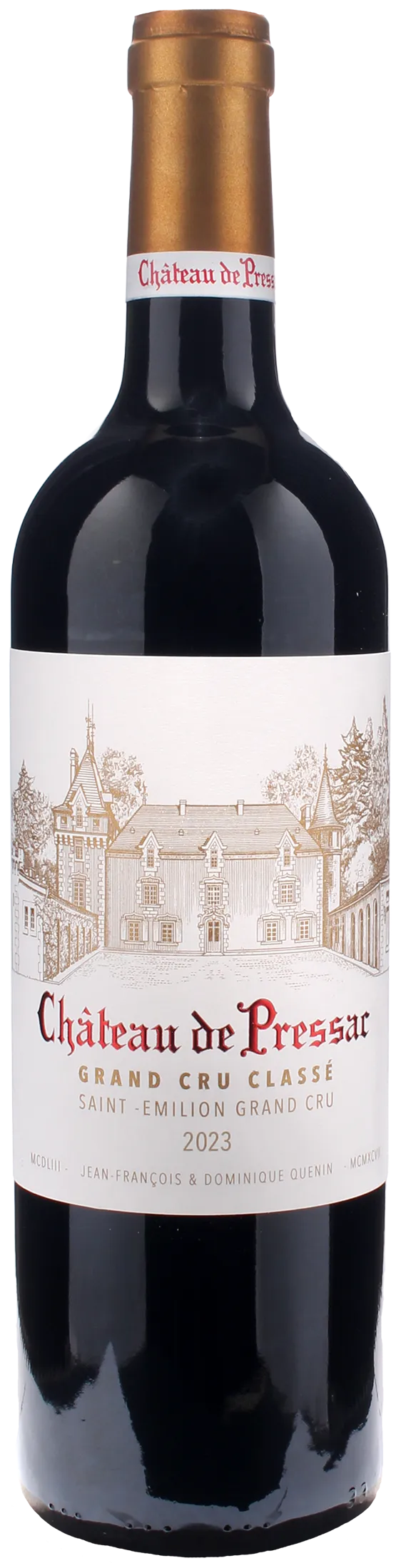 Chateau de Pressac Saint Emilion Grand Cru Classe 2023