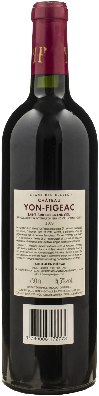 Chateau Figeac Saint Emilion Grand Cru Classe Yon Figeac 2018
