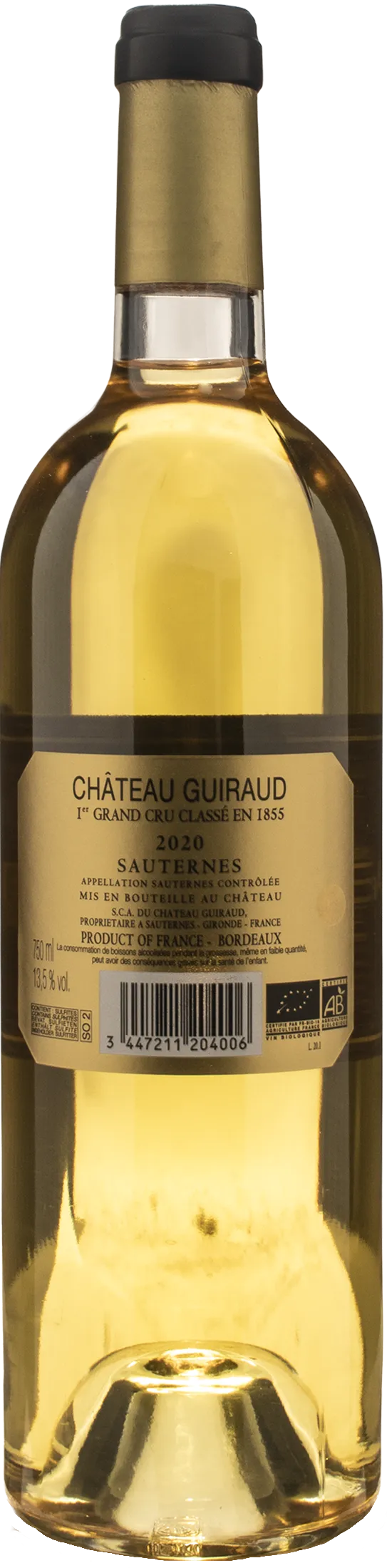 Chateau Guiraud Sauternes 1er Grand Cru Classe 2020