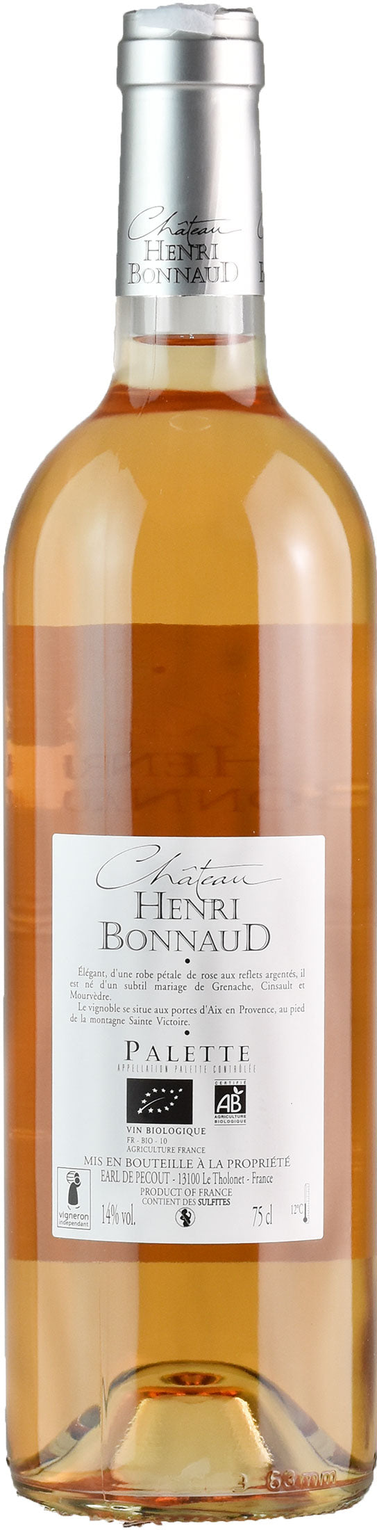 Chateau Henri Bonnaud Palette Rosé 2015