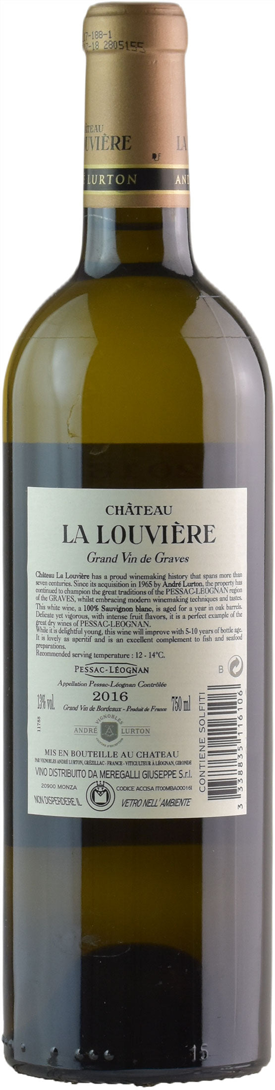 Chateau La Louviere Blanc 2016