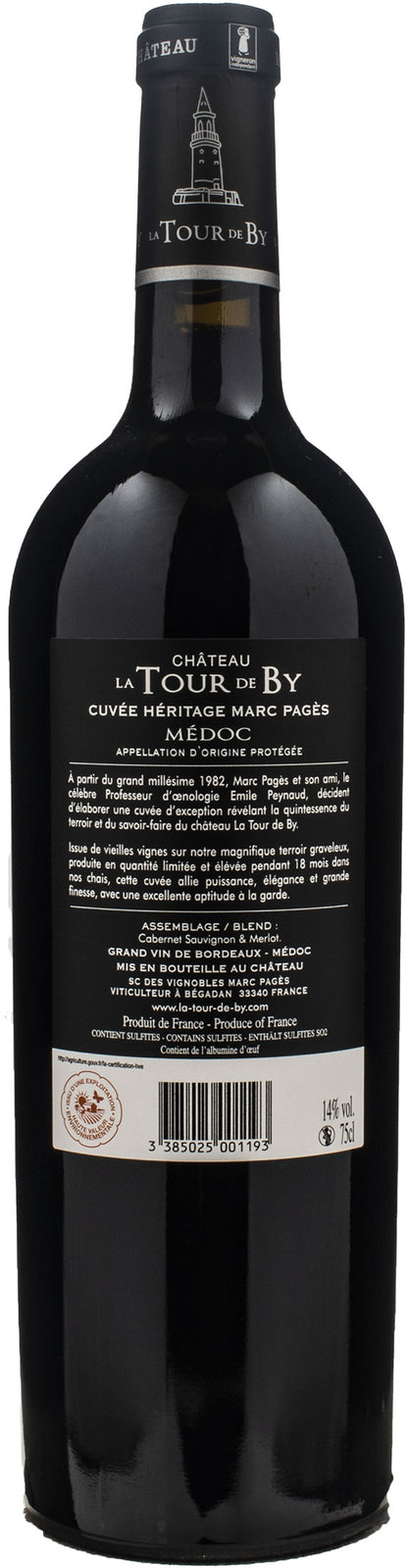 Chateau La Tour de By Mèdoc Marc Pagès Cuvèe Hèritage 2019