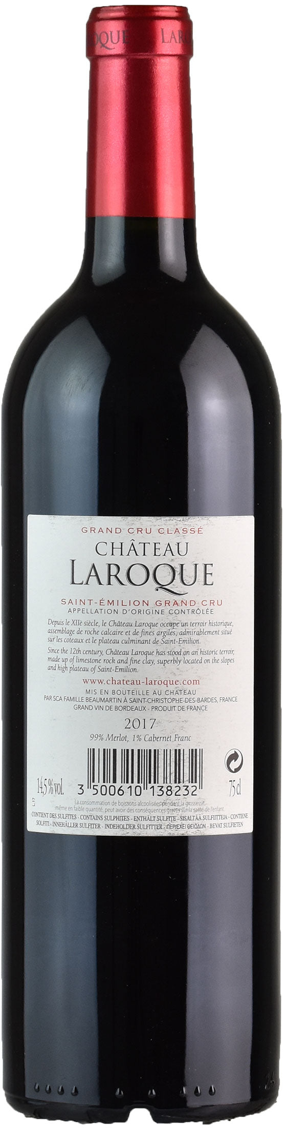 Chateau Laroque Saint Emilion Grand Cru Classé 2017