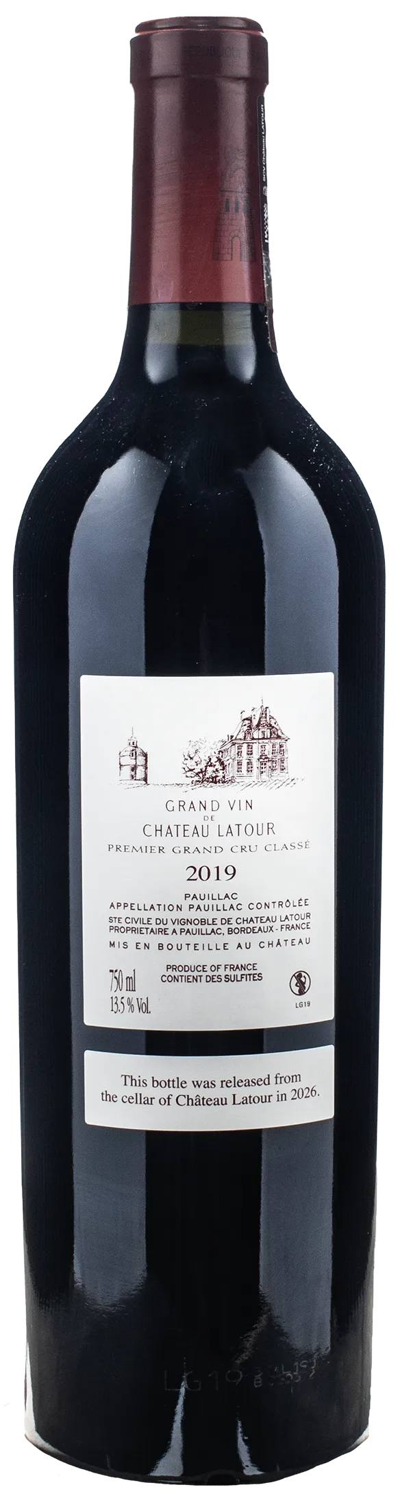 Chateau Latour Pauillac Premier Grand Cru Classe 2019