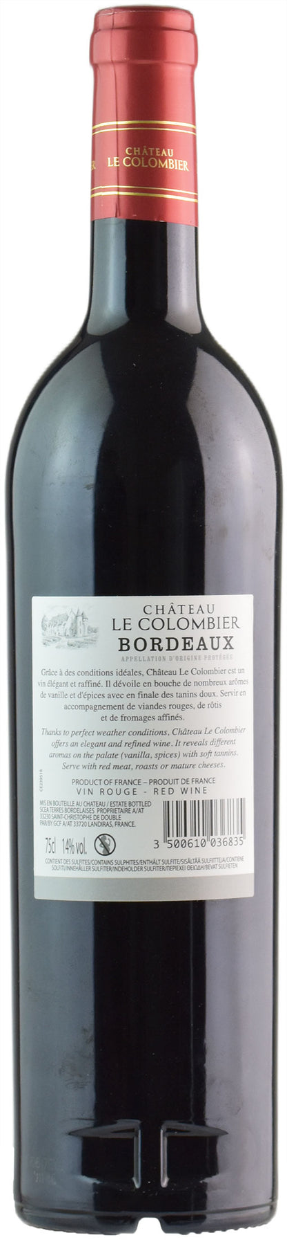 Chateau Le Colombier Bordeaux Rouge 2020