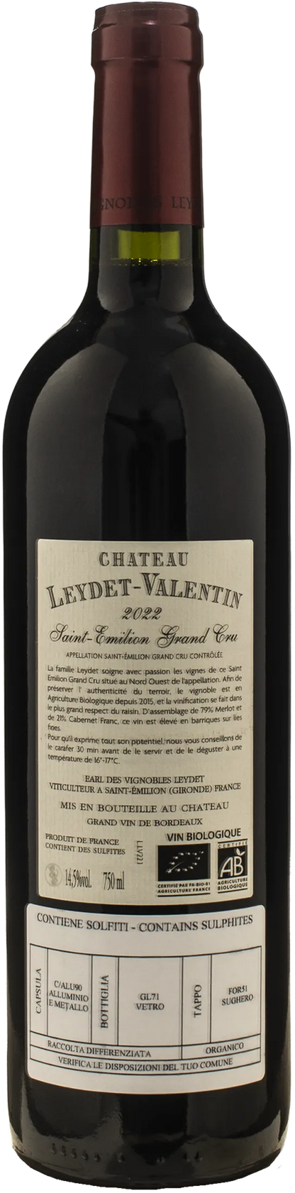Chateau Leydet Valentin Saint Emilion Grand Cru 2022