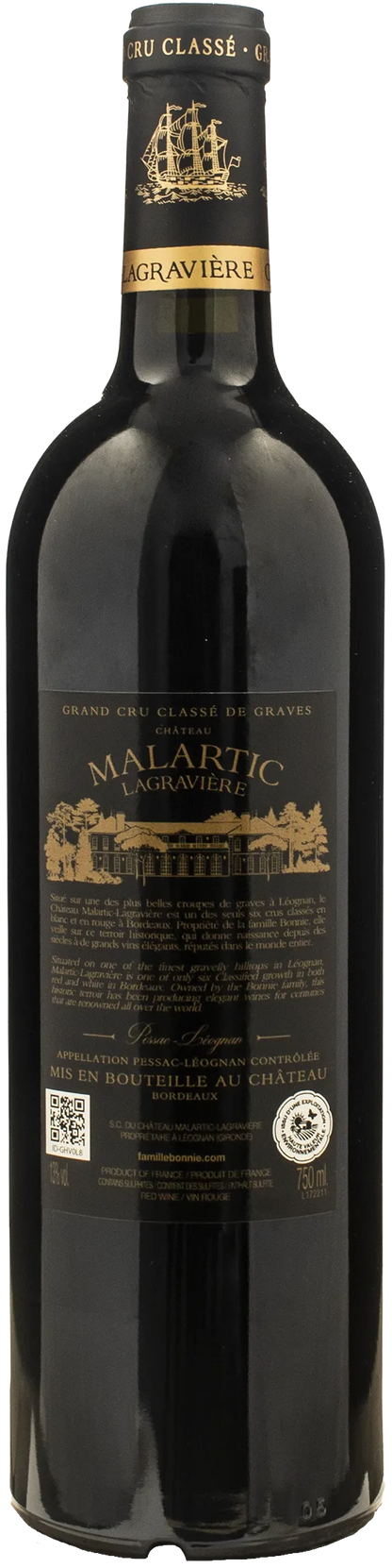 Chateau Malartic Lagraviere Pessac Leognan Grand Cru Classe des Graves Rouge 2021