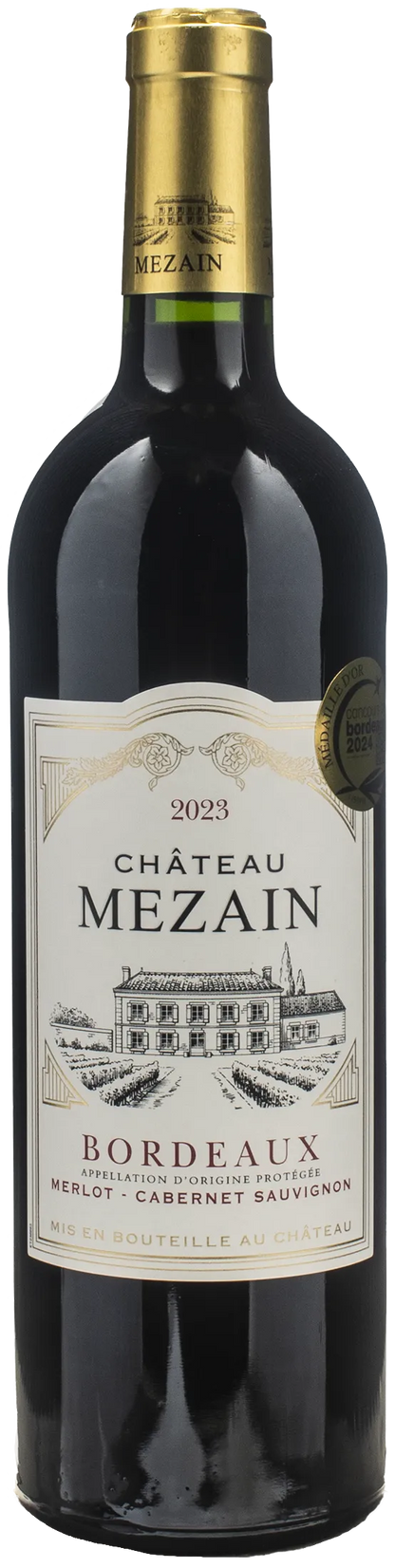 Chateau Mezain Bordeaux Merlot Cabernet Sauvignon Rouge 2023