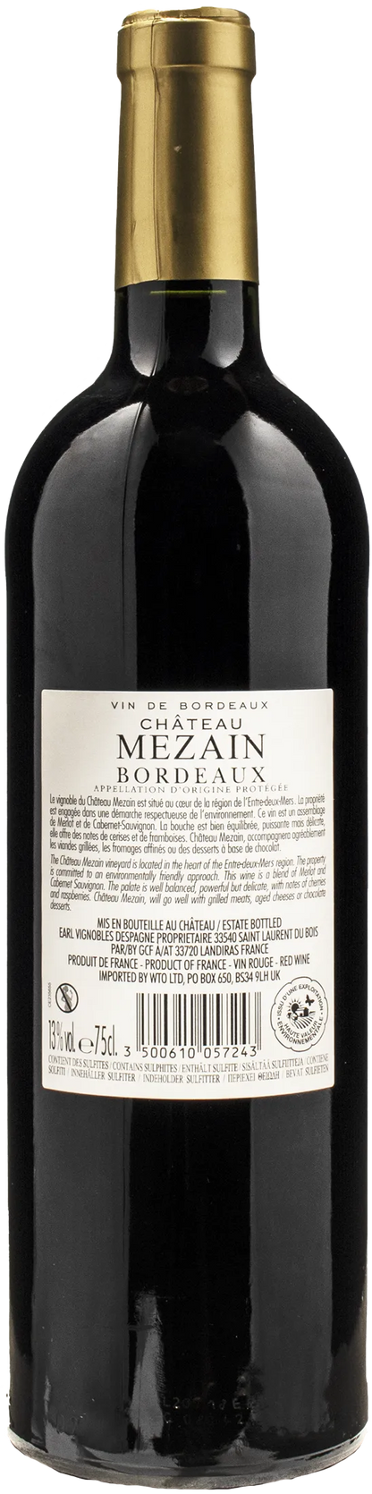 Chateau Mezain Bordeaux Rouge 2022