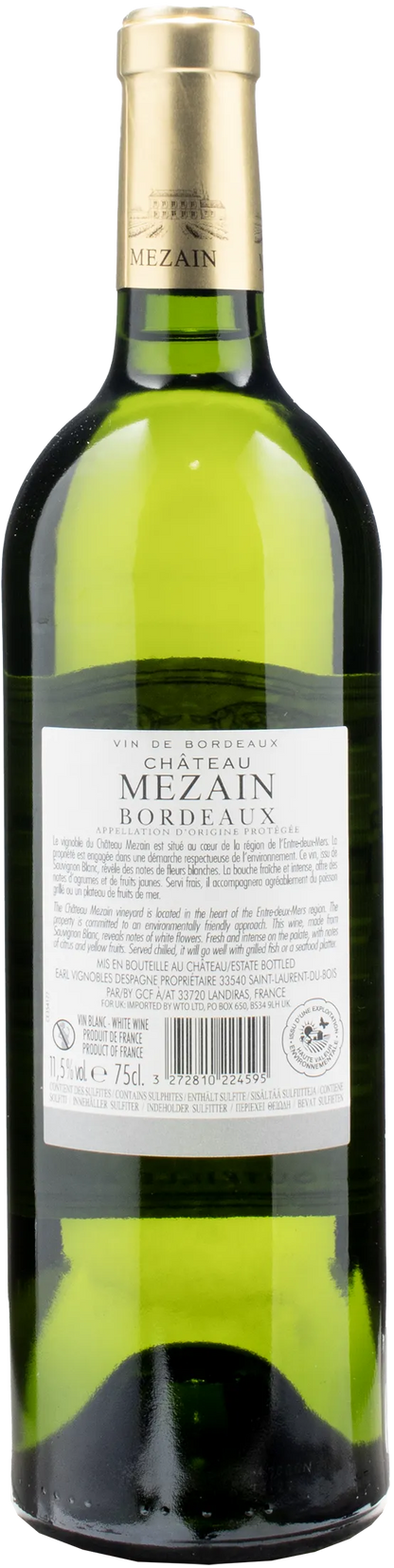 Chateau Mezain Bordeaux Sauvignon Blanc 2022