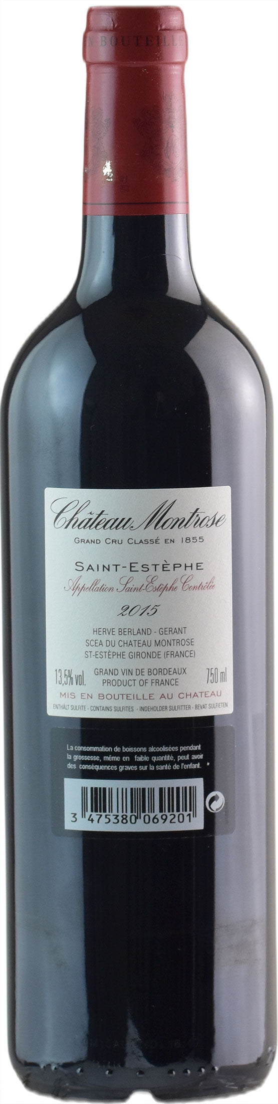 Chateau Montrose Saint Estephe Grand Cru Classé 2015