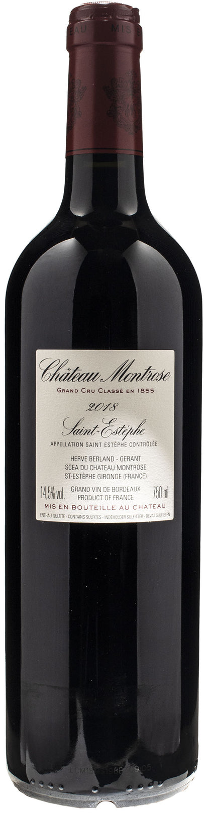 Chateau Montrose Saint Estephe Grand Cru Classé 2018
