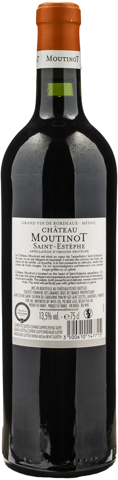 Chateau Moutinot Bordeaux Saint-Estephe Rouge 2023
