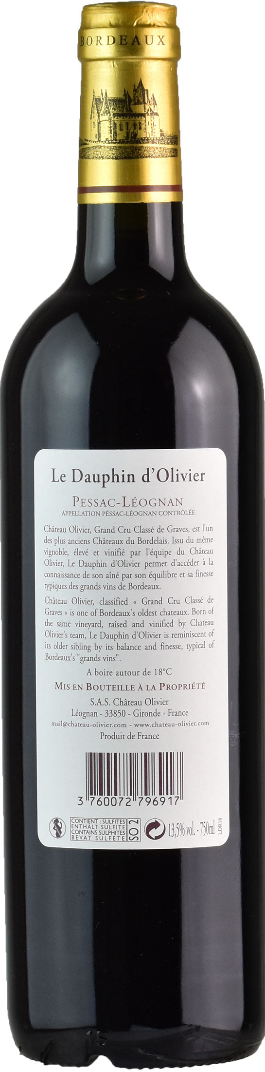 Chateau Olivier Le Dauphin d'Olivier 2016