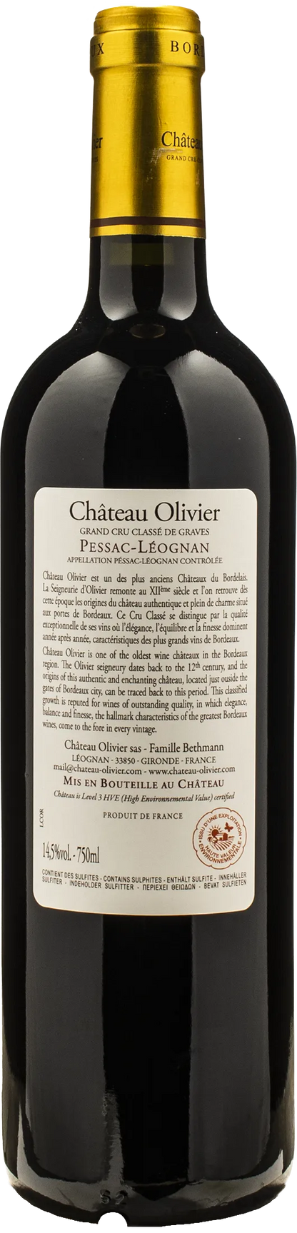 Chateau Olivier Pessac Leognan Gran Cru Classe Rouge 2020