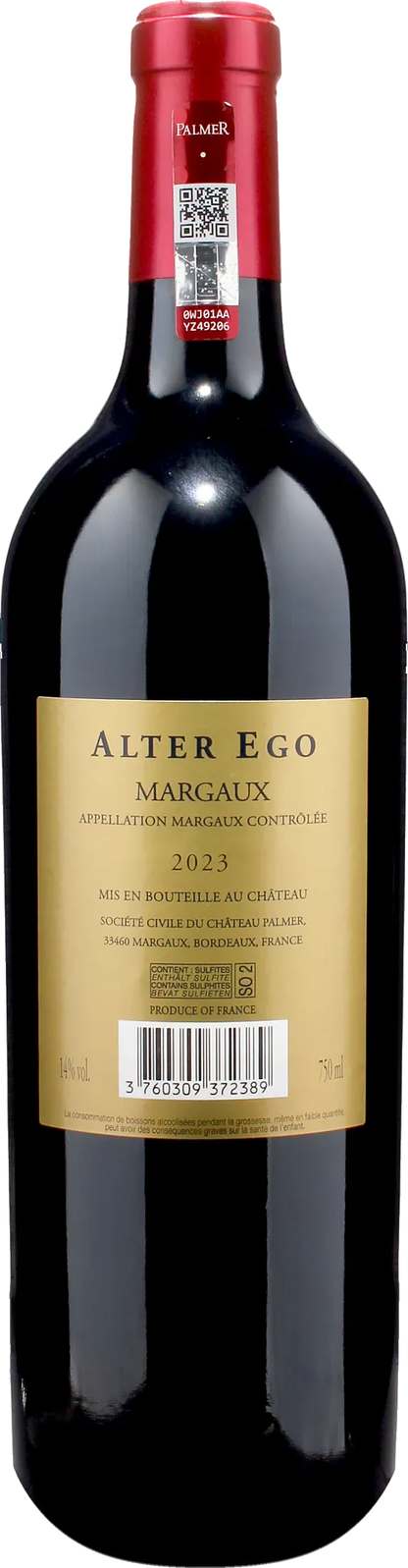 Chateau Palmer Margaux Alter Ego Medoc 2023