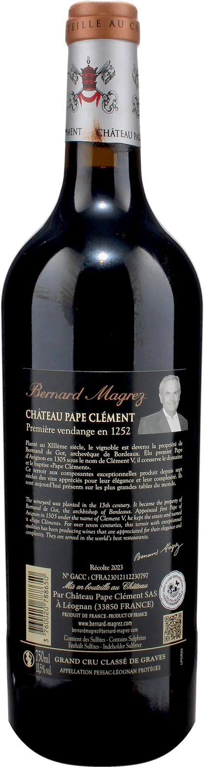 Chateau Pape Clement Pessac Leognan Rouge Grand Cru Classe de Graves 2023