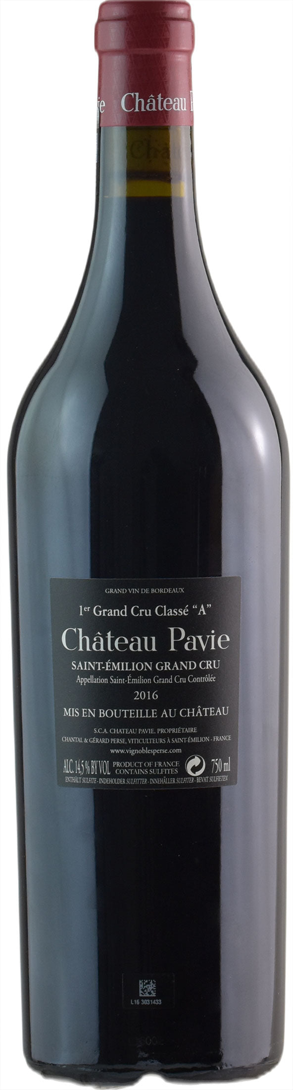 Chateau Pavie Saint Emilion 1er Grand Cru Classe "A" 2016