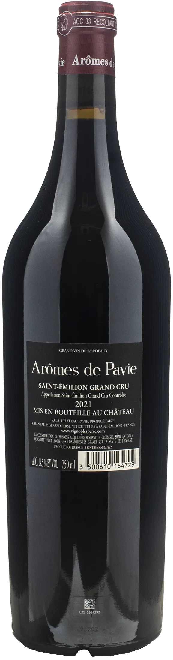 Chateau Pavie Saint Emilion Grand Cru Aromes de Pavie 2021
