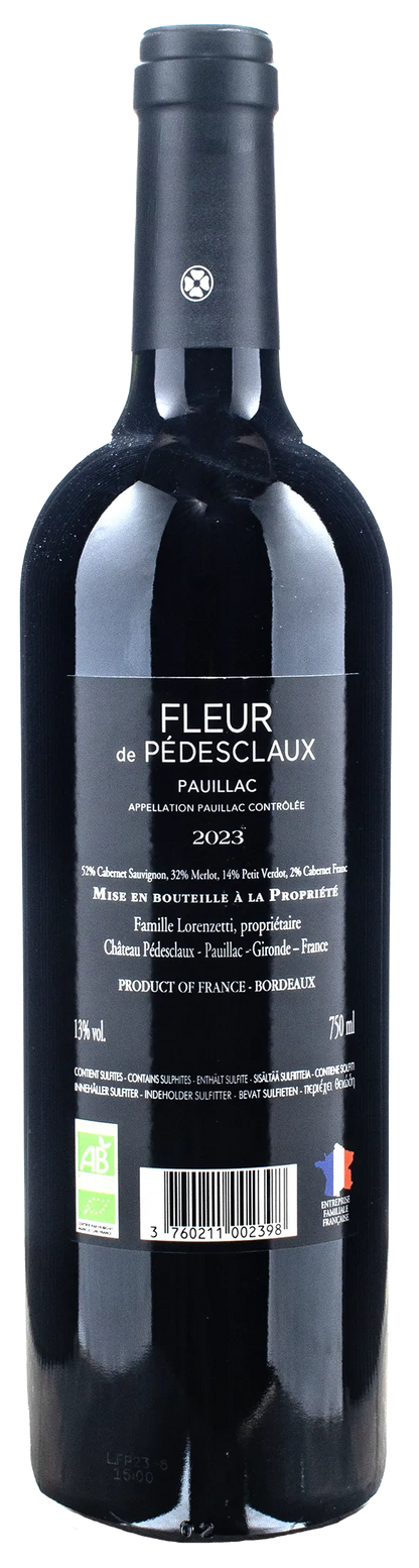Chateau Pedesclaux Pauillac Fleur de Pedesclaux 2023