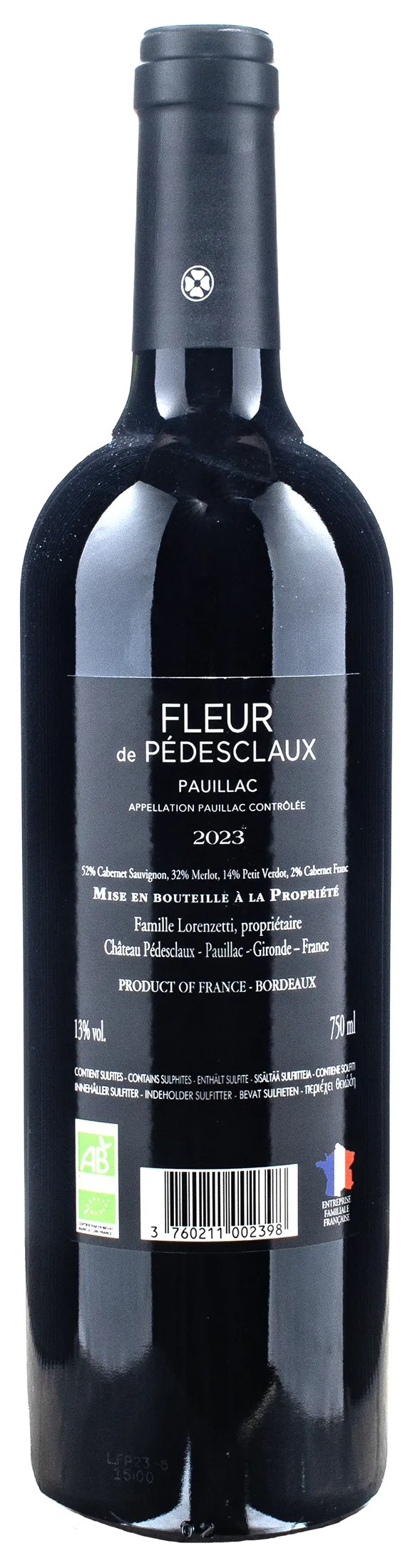 Chateau Pedesclaux Pauillac Fleur de Pedesclaux 2023