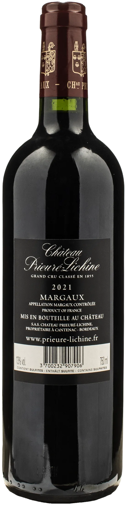 Chateau Prieure Lichine Margaux Grand Cru Classe 2021