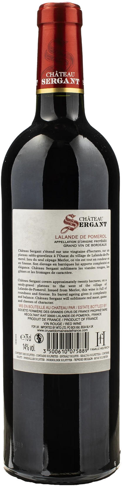 Chateau Sergant Lalande Pomerol 2022