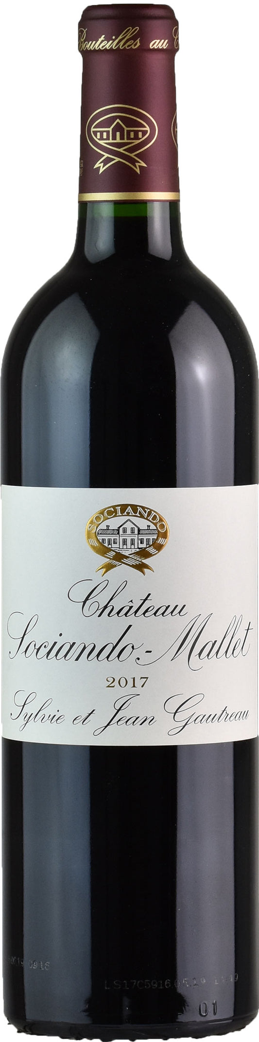 Chateau Sociando Mallet Haut Medoc Rouge Sylvie et Jean Gautreau 2017