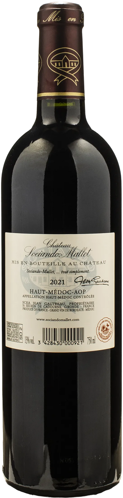 Chateau Sociando Mallet Haut Medoc Rouge Sylvie Gautreau 2021