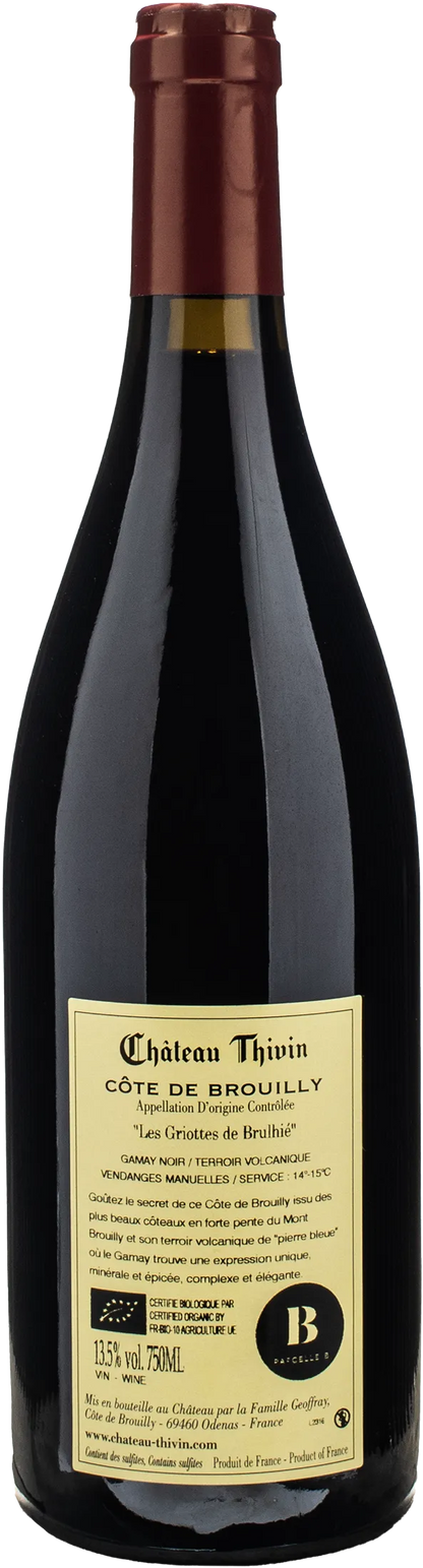 Chateau Thivin Les Griottes de Brulhie 2023