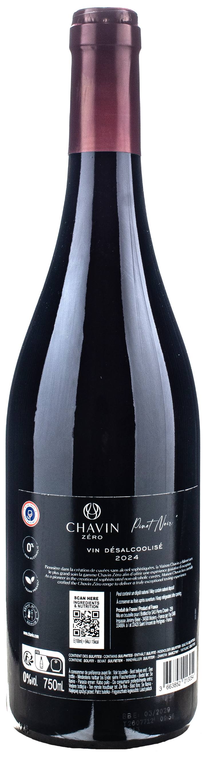 Chavin Pinot Noir Zero Alcol 2024