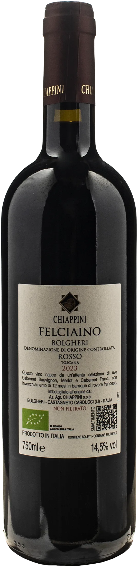 Chiappini Bolgheri Rosso Felciaino 2023